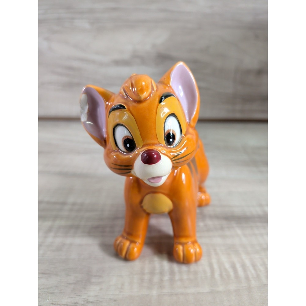 Vintage 1988 Disney's Oliver & Company Kitten Porcelain Figurine Disney Japan